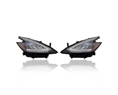 Headlight Assembly - Compatible/Replacement for '19-21 Nissan Murano S/SL/SV/Platinum - Multi-LED - Pair, Left Driver + Right Passenger Set - CAPA - 260109UF0D, 260609UF0D Headlight Assembly - Compatible/Replacement for '19-21 Nissan Murano S/SL/SV/Platinum - Multi-LED - Pair, Left Driver + Right Passenger Set - CAPA - 260109UF0D, 260609UF0D