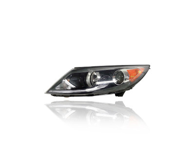 Headlight Assembly - Compatible/Replacement for '13-16 Kia Sportage LX/EX/SX - Halogen With LED Daytime Running Lamp - Left Hand - Driver - 921013W710