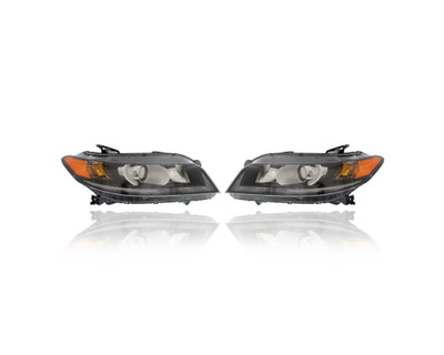 Headlight Assembly - Compatible/Replacement for '13-15 Honda Accord Coupe LXS/EX/EXL 4Cy/2.4L - Halogen Without LED Daytime Running Lamp - Pair Set - 33100T3LA11, 33150T3LA11 Headlight Assembly - Compatible/Replacement for '13-15 Honda Accord Coupe LXS/EX/EXL 4Cy/2.4L - Halogen Without LED Daytime Running Lamp - Pair Set - 33100T3LA11, 33150T3LA11