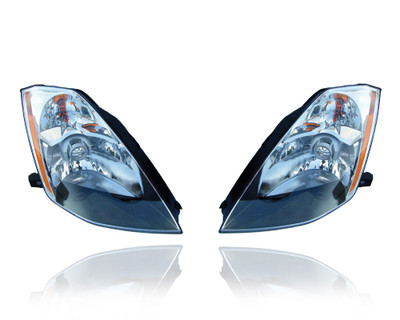 Headlight Assembly For 03-05 Nissan 350Z - Xenon Without HID Kits - Pair, Left Driver + Right Passenger Set - 26010CD027, 26060CD027 Headlight Assembly For 03-05 Nissan 350Z - Xenon Without HID Kits - Pair, Left Driver + Right Passenger Set - 26010CD027, 26060CD027