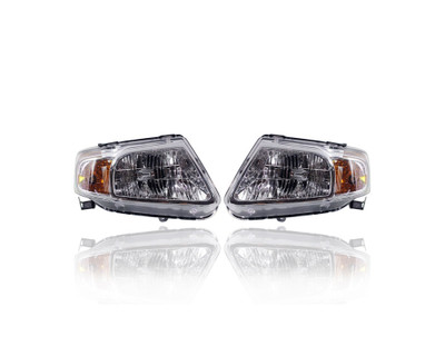 Headlight Assembly - Compatible/Replacement for '08-11 Mazda Tribute/Hybrid - Halogen - Pair, Left Driver + Right Passenger Set - CAPA - ZZC151030, ZZC151040