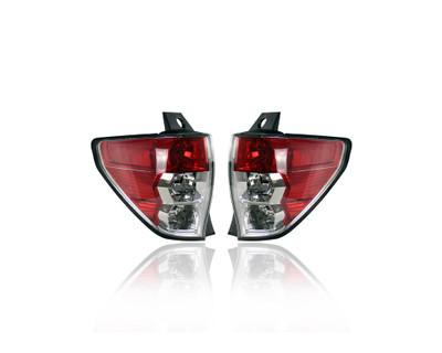 Tail Light - Compatible/Replacement for '09-13 Subaru Forester - Halogen - Pair, Left Driver + Right Passenger Set - CAPA - 84912SC121, 84912SC131