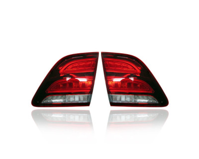 Tail Light Assembly - Compatible/Replacement for '16-19 Mercedes-Benz GLE SUV/Plug-In - LED, Inner On Luggage Lid - Pair, Left Driver + Right Passenger Set - 1669066002, 1669065902 Tail Light Assembly - Compatible/Replacement for '16-19 Mercedes-Benz GLE SUV/Plug-In - LED, Inner On Luggage Lid - Pair, Left Driver + Right Passenger Set - 1669066002, 1669065902