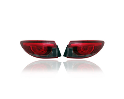 Tail Light Assembly - Compatible/Replacement for '16-17 Mazda Mazda6 - LED, Outer On Body - Pair, Left Driver + Right Passenger Set - GMN351150B, GMN351160B