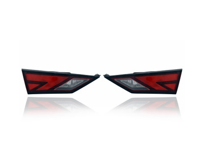 Tail Light Assembly - Compatible/Replacement for '20-23 Nissan Sentra - Inner On Trunk Lid, Halogen - Pair, Left Driver + Right Passenger Set - 265506LB5A, 265556LB5A Tail Light Assembly - Compatible/Replacement for '20-23 Nissan Sentra - Inner On Trunk Lid, Halogen - Pair, Left Driver + Right Passenger Set - 265506LB5A, 265556LB5A