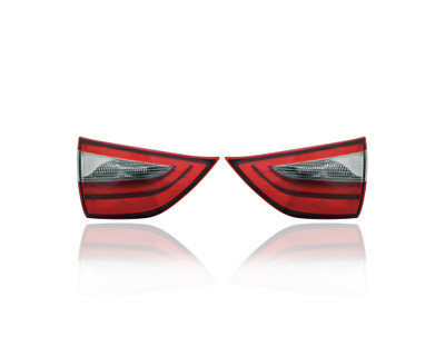 Tail Light Assembly - Compatible/Replacement for '20-20 Toyota Sienna L/LE/XLE/Limited - Halogen, Inner On Liftgate Red Black Trim - Pair Set - CAPA - 8158008031, 8159008031 Tail Light Assembly - Compatible/Replacement for '20-20 Toyota Sienna L/LE/XLE/Limited - Halogen, Inner On Liftgate Red Black Trim - Pair Set - CAPA - 8158008031, 8159008031