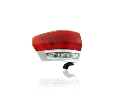 Tail Light Assembly - Compatible/Replacement for '15-21 Jeep Grand Cherokee - Outer On Body Quarter Panel, Platinum Trim, Halogen - Left Hand - Driver - 68236135AE