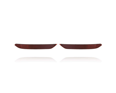 Bumper Reflector - Compatible/Replacement for '19-21 VW Volkswagen Jetta/GLI Sedan - Rear - Pair, Left Driver + Right Passenger Set - 17A945106, 17A945105 - CAPA Bumper Reflector - Compatible/Replacement for '19-21 VW Volkswagen Jetta/GLI Sedan - Rear - Pair, Left Driver + Right Passenger Set - 17A945106, 17A945105 - CAPA