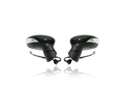 Door Mirror - Compatible/Replacement for '11-11 Ford Fiesta Sedan/Hatchback - Powered, Heated With Signal & Spotter Glass, Unpainted - Pair, Set - BE8Z17682DG, BE8Z17683DG Door Mirror - Compatible/Replacement for '11-11 Ford Fiesta Sedan/Hatchback - Powered, Heated With Signal & Spotter Glass, Unpainted - Pair, Set - BE8Z17682DG, BE8Z17683DG