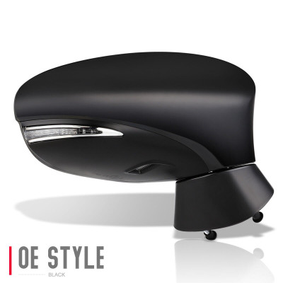 Door Mirror - Compatible/Replacement for '11-13 Lexus CT200h F-Sport - Powered, Heated With Signal/Puddle/Memory, Without Dim, Matte-Black - Right Hand - Passenger - 8791076151C0