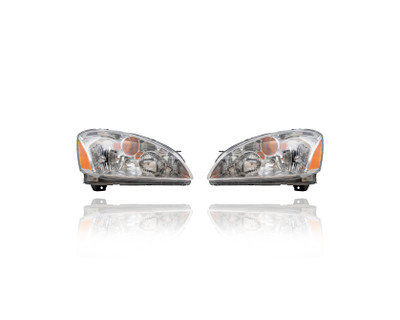 Headlight Assembly For 260103Z626, 260603Z626 02-04 Nissan Altima - Without HID Lamp, Pair Left Driver + Right Passenger Set Headlight Assembly For 260103Z626, 260603Z626 02-04 Nissan Altima - Without HID Lamp, Pair Left Driver + Right Passenger Set