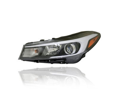 Headlight Assembly For 17-17 Kia Forte-Sedan, 17-July'17 Forte5 SX - Halogen, Without LED-Position-Lamp - CAPA - Left Hand - Driver - 92101B0700