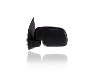 Door Mirror - Compatible/Replacement for '08-10 Ford F-250/350 Super-Duty - Powered, Without Signal, Paddle Type, Foldable Black - Left Hand - Driver - 7C3Z17683HA