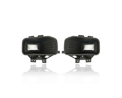 Fog Light - Compatible/Replacement for '18-20 Ford F-150 Lariat/King Ranch/Platinum/Limited - LED - Pair, Left Driver + Right Passenger Set - JL3Z15200B, JL3Z15201B