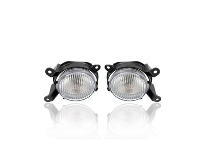 Fog Light - Compatible/Replacement for '03-03 Ford Escort ZX2 Coupe - Pair, Left Driver + Right Passenger Set - 3S4Z15200AA, 3S4Z15200AB