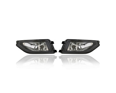 Fog Light - Compatible/Replacement for '18-20 VW Volkswagen Atlas - Halogen - Pair, Left Driver + Right Passenger Set - 3CN941662, 3CN941661 - CAPA