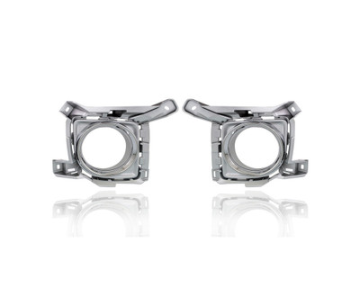 Fog Light Cover - Compatible/Replacement for '13-15 Toyota Land Cruiser - Bezel Cover With Fog Lamp Hole, Chrome Silver - Pair, Left Driver + Right Passenger Set - 5203060901, 5204060901 Fog Light Cover - Compatible/Replacement for '13-15 Toyota Land Cruiser - Bezel Cover With Fog Lamp Hole, Chrome Silver - Pair, Left Driver + Right Passenger Set - 5203060901, 5204060901