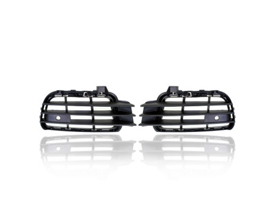 Fog Light Cover - Compatible/Replacement for '11-14 VW Volkswagen Touareg, 11-14 Hybrid - Outer Grille - Pair, Left Driver + Right Passenger Set - 7P68546629B9, 7P68546619B9 Fog Light Cover - Compatible/Replacement for '11-14 VW Volkswagen Touareg, 11-14 Hybrid - Outer Grille - Pair, Left Driver + Right Passenger Set - 7P68546629B9, 7P68546619B9