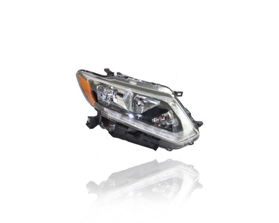 Headlight Assembly For 14-16 Nissan Rogue Halogen - Right Hand Passenger, NSF Certified Headlight Assembly For 14-16 Nissan Rogue Halogen - Right Hand Passenger, NSF Certified