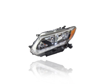 Headlight Assembly For 14-16 Nissan Rogue Halogen - Left Hand Driver, NSF Certified Headlight Assembly For 14-16 Nissan Rogue Halogen - Left Hand Driver, NSF Certified