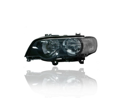 Headlight - Compatible/Replacement for '00-03 BMW X5 - Halogen With White Turn Indicator, - Left Hand - Driver - 63126930215