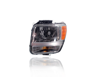 Headlight - Compatible/Replacement for '07-11 Dodge Nitro - Halogen Without Leveling - Left Hand - Driver - 55157225AD - CAPA