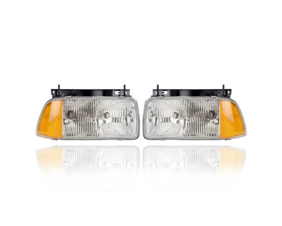 Headlight - Compatible/Replacement for '94-97 Chevrolet S10/GMC Sonoma, 95-97 Jimmy - Halogen, Composite With Integrated Corner Lamp - Pair, Left Driver + Right Passenger Set - 16525158, 16525157 Headlight - Compatible/Replacement for '94-97 Chevrolet S10/GMC Sonoma, 95-97 Jimmy - Halogen, Composite With Integrated Corner Lamp - Pair, Left Driver + Right Passenger Set - 16525158, 16525157
