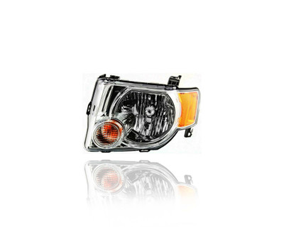 Headlight - Compatible/Replacement for '08-12 Ford Escape/Hybrid XLS/XLT/Limited - Standard Type, Chrome Interior Bezel - Left Hand - Driver - 8L8Z13008B - CAPA Headlight - Compatible/Replacement for '08-12 Ford Escape/Hybrid XLS/XLT/Limited - Standard Type, Chrome Interior Bezel - Left Hand - Driver - 8L8Z13008B - CAPA