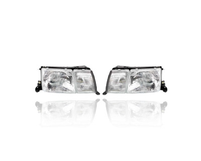 Headlight - Compatible/Replacement for '93-94 Lexus LS400 - Halogen - Pair, Left Driver + Right Passenger Set - 8111050061, 8115050061 Headlight - Compatible/Replacement for '93-94 Lexus LS400 - Halogen - Pair, Left Driver + Right Passenger Set - 8111050061, 8115050061