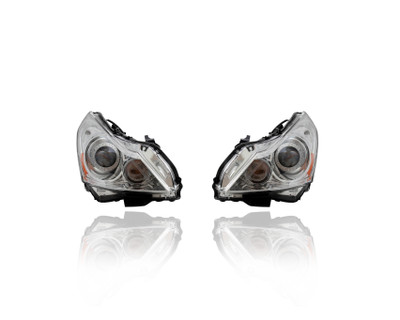 Headlight Assembly For 260101NM0C, 260601NM0C 10-13 Infiniti G37 Sedan, 11-12 G25, 15-15 Q40 Base/Journey-Model - HID, Pair Left Driver + Right Passenger Set Headlight Assembly For 260101NM0C, 260601NM0C 10-13 Infiniti G37 Sedan, 11-12 G25, 15-15 Q40 Base/Journey-Model - HID, Pair Left Driver + Right Passenger Set