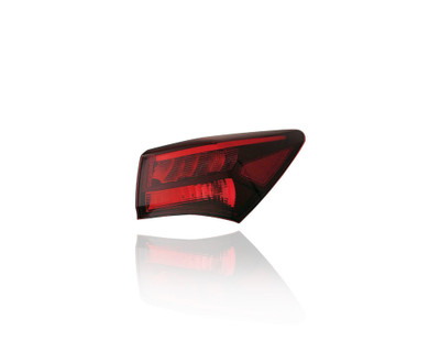 Tail Light - Compatible/Replacement for '18-20 Acura TLX A-Spec/Elite/Tech Package - Outer On Body With Dark Chrome - Right Hand - Passenger - 33500TZ3A61 - CAPA