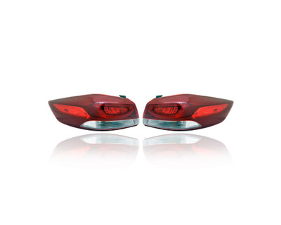 Tail Light - Compatible/Replacement for '17-18 Hyundai Elantra Sedan Limited - LED, Outer On Body Quarter Panel - Pair, Left Driver + Right Passenger Set - 92402F2120, 92401F2120 - CAPA