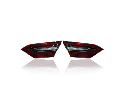 Tail Light - Compatible/Replacement for '21-23 Toyota Camry/Hybrid XLE/XSE - Inner On Trunk Lid, LED - Pair, Left Driver + Right Passenger Set - 8158006870, 8159006870 - CAPA