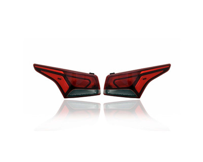 Tail Light - Compatible/Replacement for '18-21 Hyundai Accent Sedan - Halogen, Outer On Body - Pair, Left Driver + Right Passenger Set - 92402J0010, 92401J0010 Tail Light - Compatible/Replacement for '18-21 Hyundai Accent Sedan - Halogen, Outer On Body - Pair, Left Driver + Right Passenger Set - 92402J0010, 92401J0010