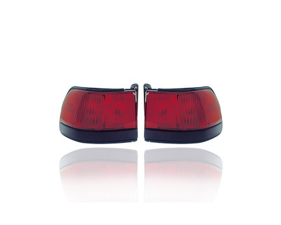 Tail Light Lens - Compatible/Replacement for '91-93 Ford Escort Sedan - Pair, Left Driver + Right Passenger Set - F1KY13450AB, F1KY13451AB Tail Light Lens - Compatible/Replacement for '91-93 Ford Escort Sedan - Pair, Left Driver + Right Passenger Set - F1KY13450AB, F1KY13451AB