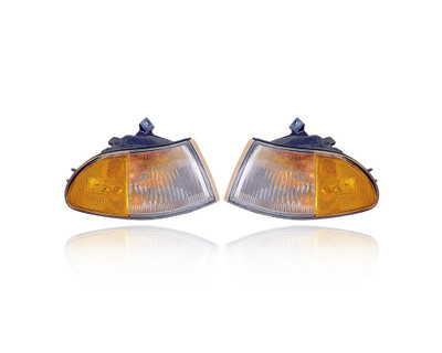 Cornering Light Assembly - Compatible/Replacement for '92-95 Honda Civic Sedan - LED - Pair, Left Driver + Right Passenger Set - 33300SR4A02, 33350SR4A02 Cornering Light Assembly - Compatible/Replacement for '92-95 Honda Civic Sedan - LED - Pair, Left Driver + Right Passenger Set - 33300SR4A02, 33350SR4A02