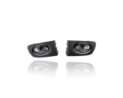 Fog Light Assembly - Compatible/Replacement for '03-03 Honda Civic Coupe DX/HX With Kit - Halogen - Pair, Left Driver + Right Passenger Set - 08V31S5D103 Fog Light Assembly - Compatible/Replacement for '03-03 Honda Civic Coupe DX/HX With Kit - Halogen - Pair, Left Driver + Right Passenger Set - 08V31S5D103
