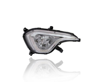Fog Light Assembly - Compatible/Replacement for '13-16 Hyundai Santa Fe - Halogen - Right Hand - Passenger - 92202B8030 - CAPA