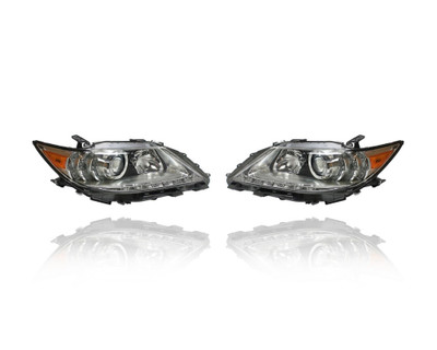 Headlight For 13-15 Lexus ES350 ES300H - Halogen - Pair, Left Driver + Right Passenger Set - CAPA - 8110533B30, 8110633B30 Headlight For 13-15 Lexus ES350 ES300H - Halogen - Pair, Left Driver + Right Passenger Set - CAPA - 8110533B30, 8110633B30