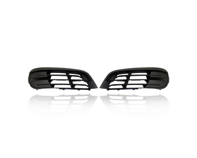 Fog Light Cover - Compatible/Replacement for '14-16 BMW 5-Series Without M-Package Standard - Side Bumper Grille, Textured Black - Pair, Left Driver + Right Passenger Set - 51117331728, 51117331727 Fog Light Cover - Compatible/Replacement for '14-16 BMW 5-Series Without M-Package Standard - Side Bumper Grille, Textured Black - Pair, Left Driver + Right Passenger Set - 51117331728, 51117331727