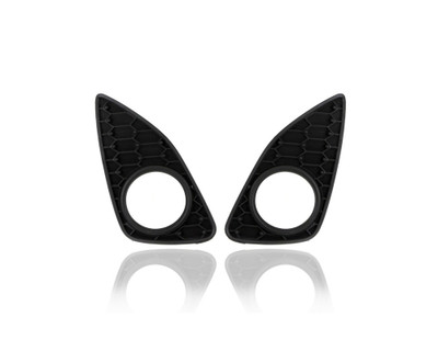 Fog Light Cover - Compatible/Replacement for '12-14 Toyota Yaris Hatchback SE-Only Sport - Textured Black - Pair, Left Driver + Right Passenger Set - 8148152390, 8148252330 Fog Light Cover - Compatible/Replacement for '12-14 Toyota Yaris Hatchback SE-Only Sport - Textured Black - Pair, Left Driver + Right Passenger Set - 8148152390, 8148252330