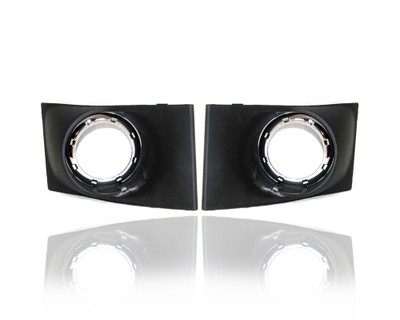 Fog Light Cover - Compatible/Replacement for '08-08 Ford Focus Coupe, 09-11 Sedan SE/SEL/SES - Chrome Black - Pair, Left Driver + Right Passenger Set - 8S4Z15266AA, 8S4Z15266AB Fog Light Cover - Compatible/Replacement for '08-08 Ford Focus Coupe, 09-11 Sedan SE/SEL/SES - Chrome Black - Pair, Left Driver + Right Passenger Set - 8S4Z15266AA, 8S4Z15266AB
