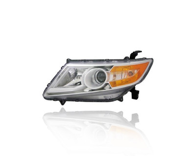 Headlight - Compatible/Replacement for '11-13 Honda Odyssey Touring Elite - Xenon/HID - Left Hand - Driver - 33151TK8A11 - CAPA