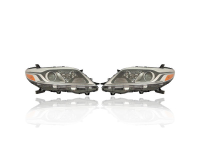 Headlight - Compatible/Replacement for '15-20 Toyota Sienna Limited/Premium - Xenon/HID - Pair, Left Driver + Right Passenger Set - 8114508070, 8118508070 Headlight - Compatible/Replacement for '15-20 Toyota Sienna Limited/Premium - Xenon/HID - Pair, Left Driver + Right Passenger Set - 8114508070, 8118508070
