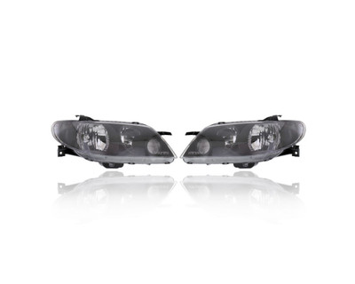 Headlight - Compatible/Replacement for '02-03 Mazda Protege5 - Halogen/LED, Metal Coat Bezel - Pair, Left Driver + Right Passenger Set - BP4F510K0, BP4F510L0 Headlight - Compatible/Replacement for '02-03 Mazda Protege5 - Halogen/LED, Metal Coat Bezel - Pair, Left Driver + Right Passenger Set - BP4F510K0, BP4F510L0