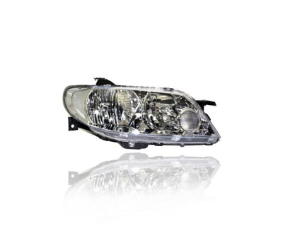 Headlight - Compatible/Replacement for '02-03 Mazda Protege5 - Halogen/LED, Aluminum Bezel - Right Hand - Passenger - BN5V510K0C