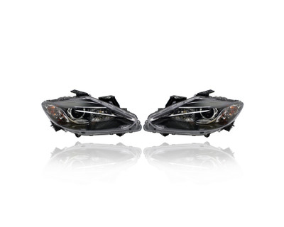 Headlight - Compatible/Replacement for '13-15 Mazda CX-9 Sport/Touring-Only - Halogen - Pair, Left Driver + Right Passenger Set - TK2151031B, TK2151041B - CAPA Headlight - Compatible/Replacement for '13-15 Mazda CX-9 Sport/Touring-Only - Halogen - Pair, Left Driver + Right Passenger Set - TK2151031B, TK2151041B - CAPA