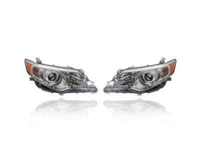 Headlight Assembly For 12-14 Toyota Camry L/LE/XLE/Hybrid - Left Driver + Right Passenger, Set Pair Both, NSF Certified Headlight Assembly For 12-14 Toyota Camry L/LE/XLE/Hybrid - Left Driver + Right Passenger, Set Pair Both, NSF Certified