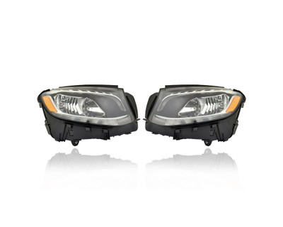 Headlight Assembly - Compatible/Replacement for '16-19 Mercedes-Benz GLC300 SUV, 17-19 GLC43 AMG Coupe - Halogen - Pair, Left Driver + Right Passenger Set - 2538202061, 2538201961 - CAPA Headlight Assembly - Compatible/Replacement for '16-19 Mercedes-Benz GLC300 SUV, 17-19 GLC43 AMG Coupe - Halogen - Pair, Left Driver + Right Passenger Set - 2538202061, 2538201961 - CAPA