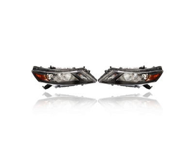 Headlight Assembly - Compatible/Replacement for '10-11 Honda Accord Crosstour, 12-12 Crosstour - Halogen/LED - Pair, Left Driver + Right Passenger Set - 33100TP6A01, 33150TP6A01 - CAPA Headlight Assembly - Compatible/Replacement for '10-11 Honda Accord Crosstour, 12-12 Crosstour - Halogen/LED - Pair, Left Driver + Right Passenger Set - 33100TP6A01, 33150TP6A01 - CAPA